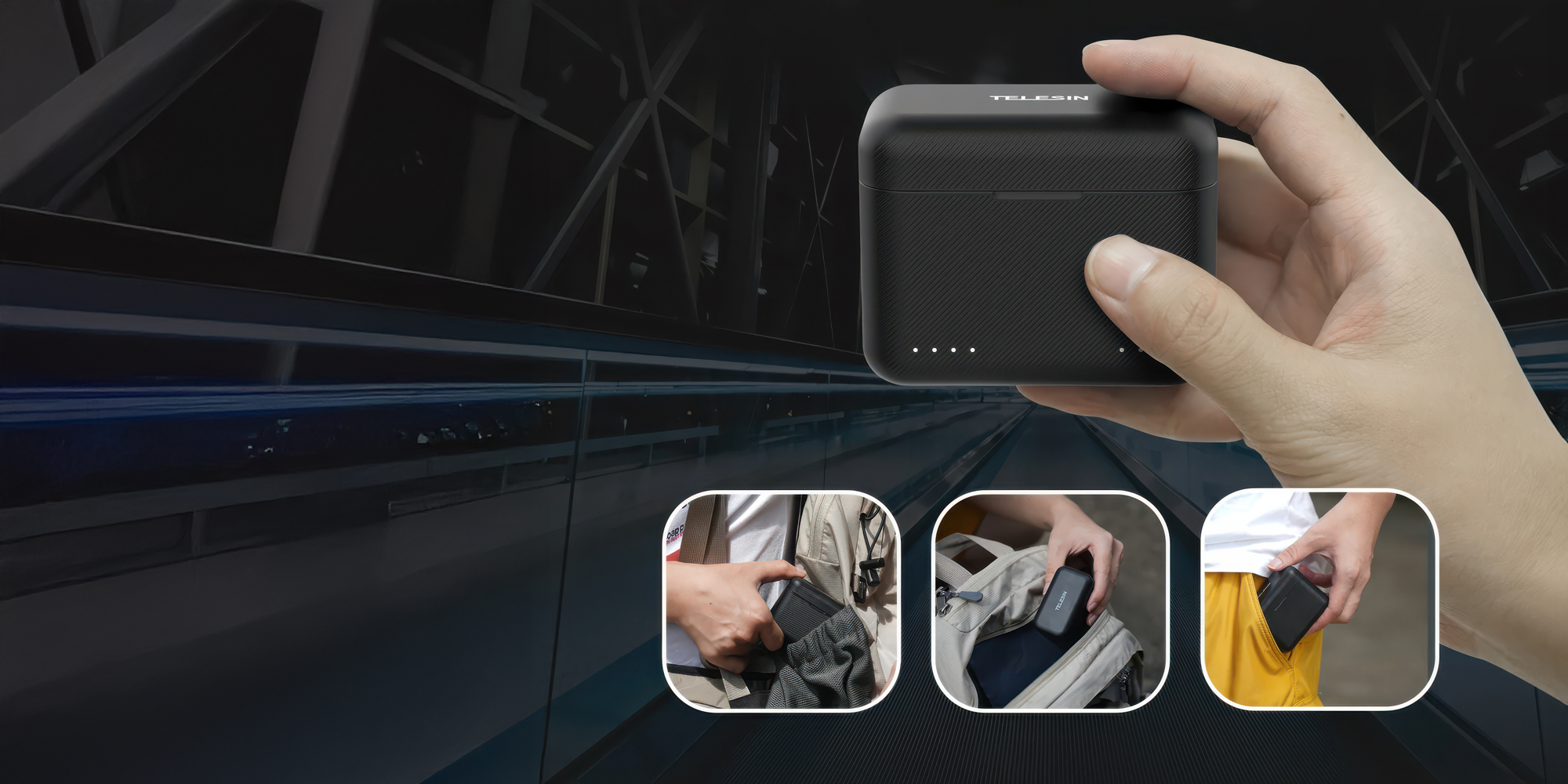 Ładowarka dwukanałowa Telesin SO-BCG-03-TIS do akumulatorów Insta360 X3